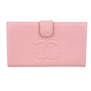 CHANEL Soft Pink Leather Wallet